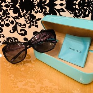 Tiffany & Co. black Cat Eye Atlas Sunglasses